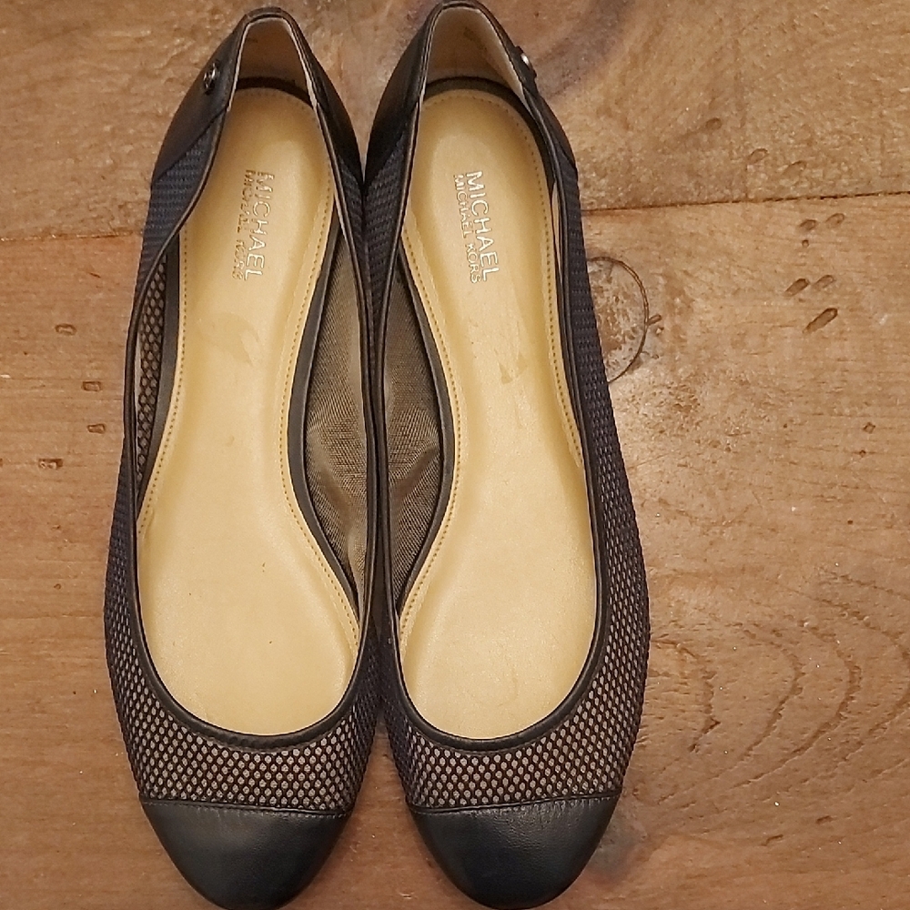 Michael Kors Black Mesh Flats